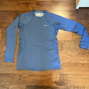 Columbia long sleeve shirt, blue , Large